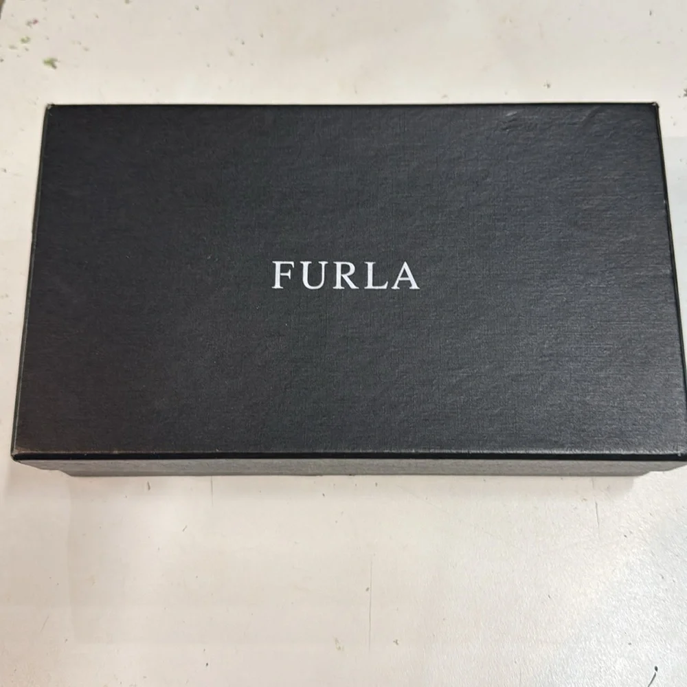 Furla maroon saffiano leather Wallet - Picture 2 of 5